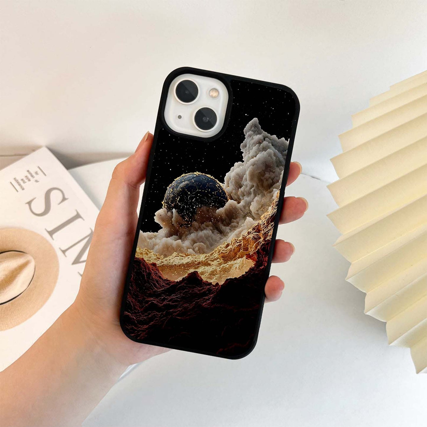 Cosmic Birth Horizon Glass Case