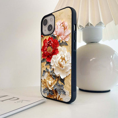 Imperial Peony Splendor Glass Case