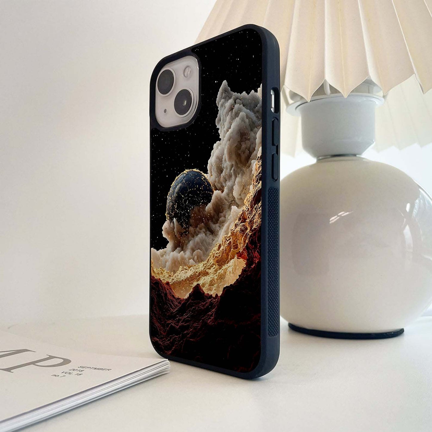 Cosmic Birth Horizon Glass Case