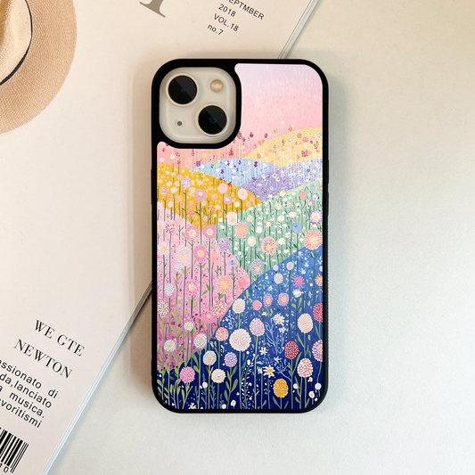 Pastel Bloom Valley Glass Case