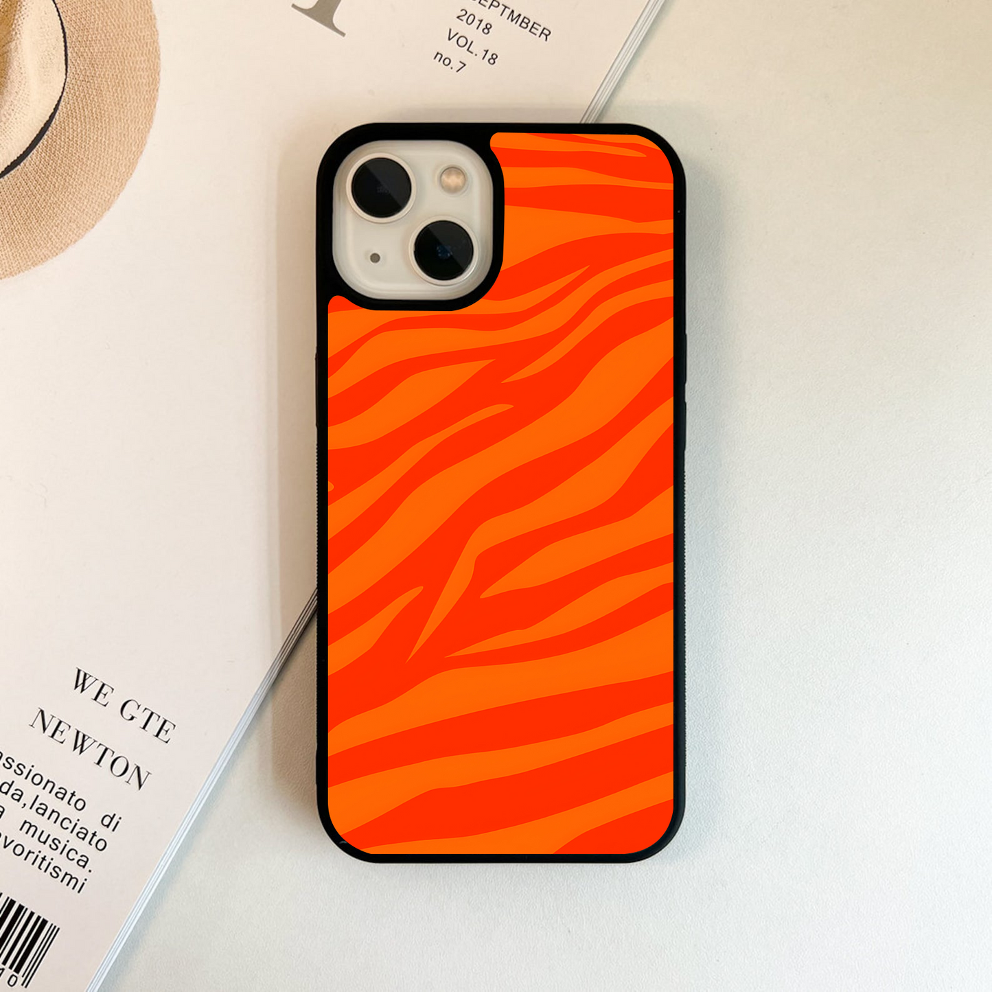 Fiery Stripe Rush Glass Case