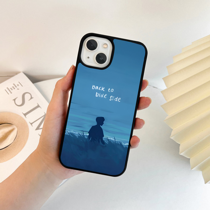 Back To Blus Side Quote Glass Case