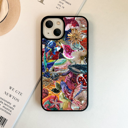 Cosmic Bloom Burst Glass Case