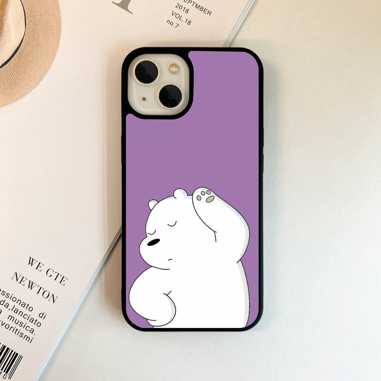 Chill Polar Vibe Purple Glass Case
