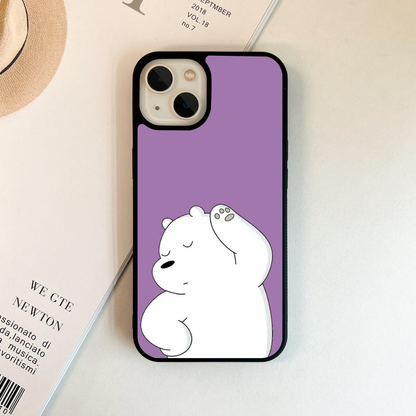 Chill Polar Vibe Purple Glass Case