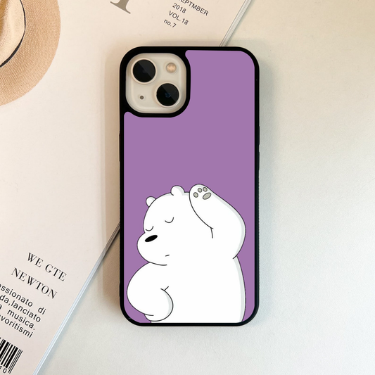 Chill Polar Vibe Purple Glass Case