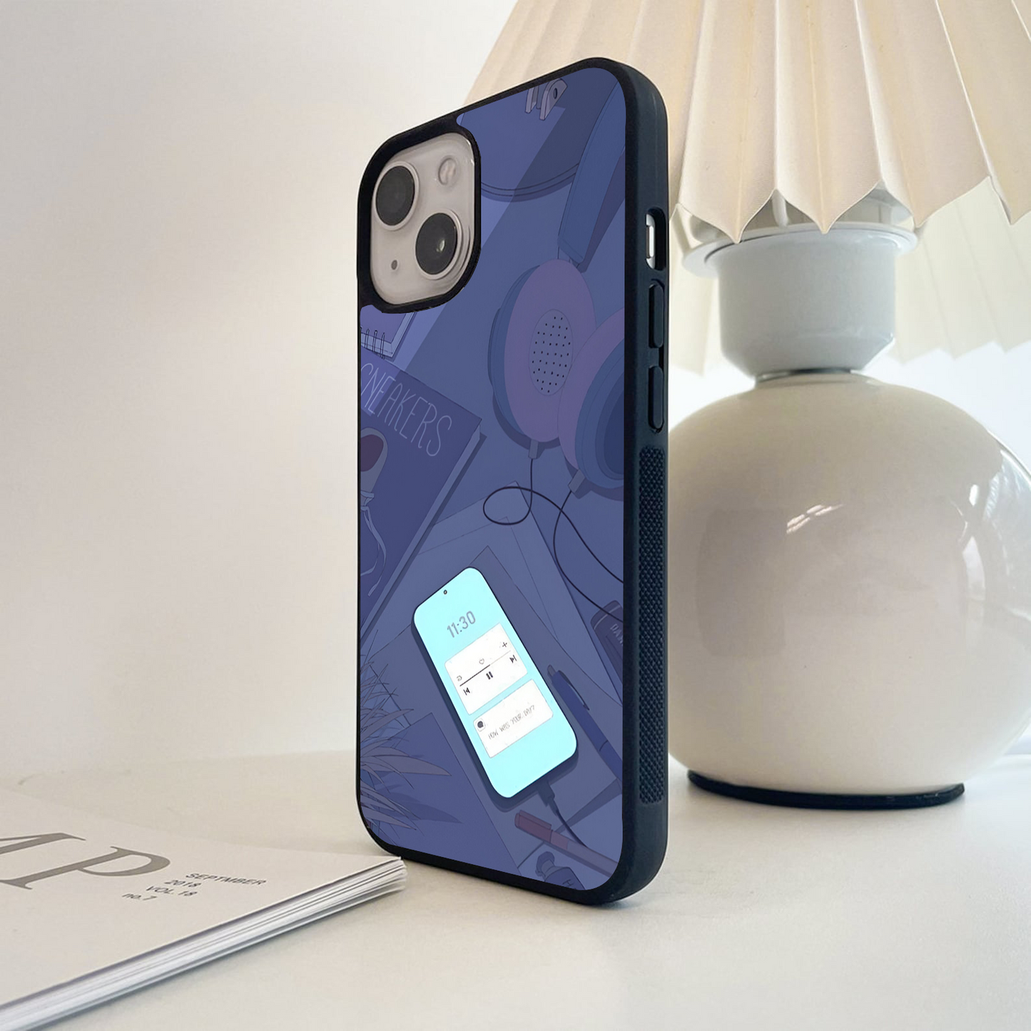 Lo-Fi Chill Desk Glass Case