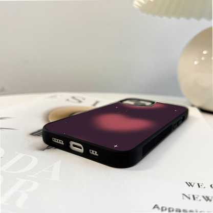 Heart Drift Night Glass Case