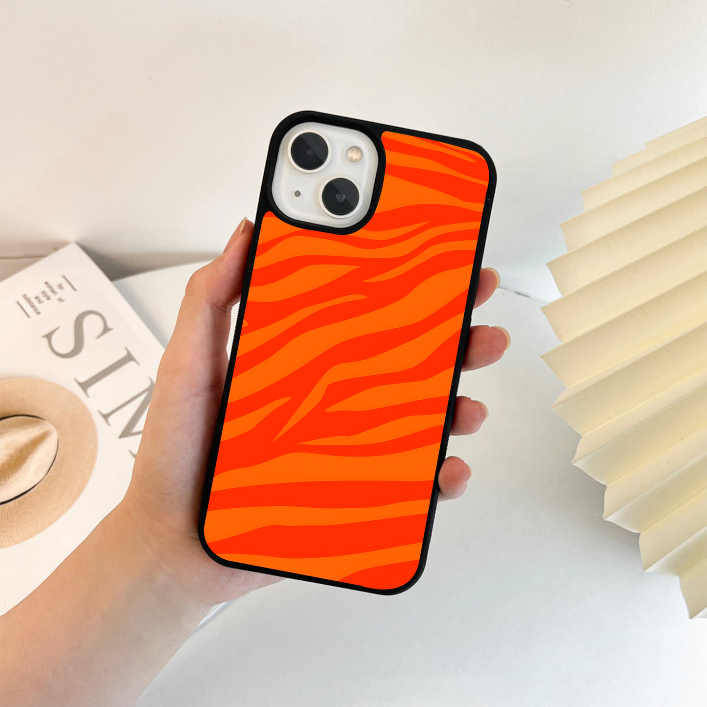 Fiery Stripe Rush Glass Case