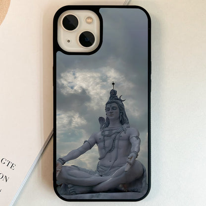 Peaceful Shiva Meditation Glass Case
