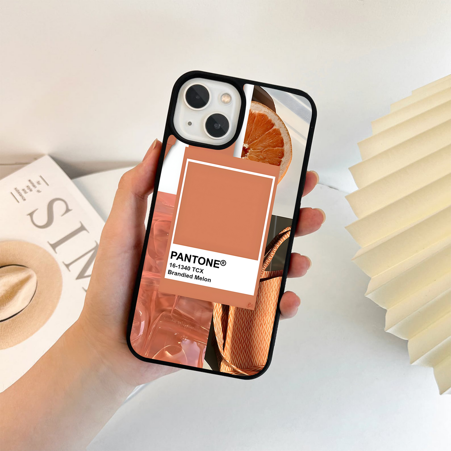 Pantone Brandied Melon Glass Case