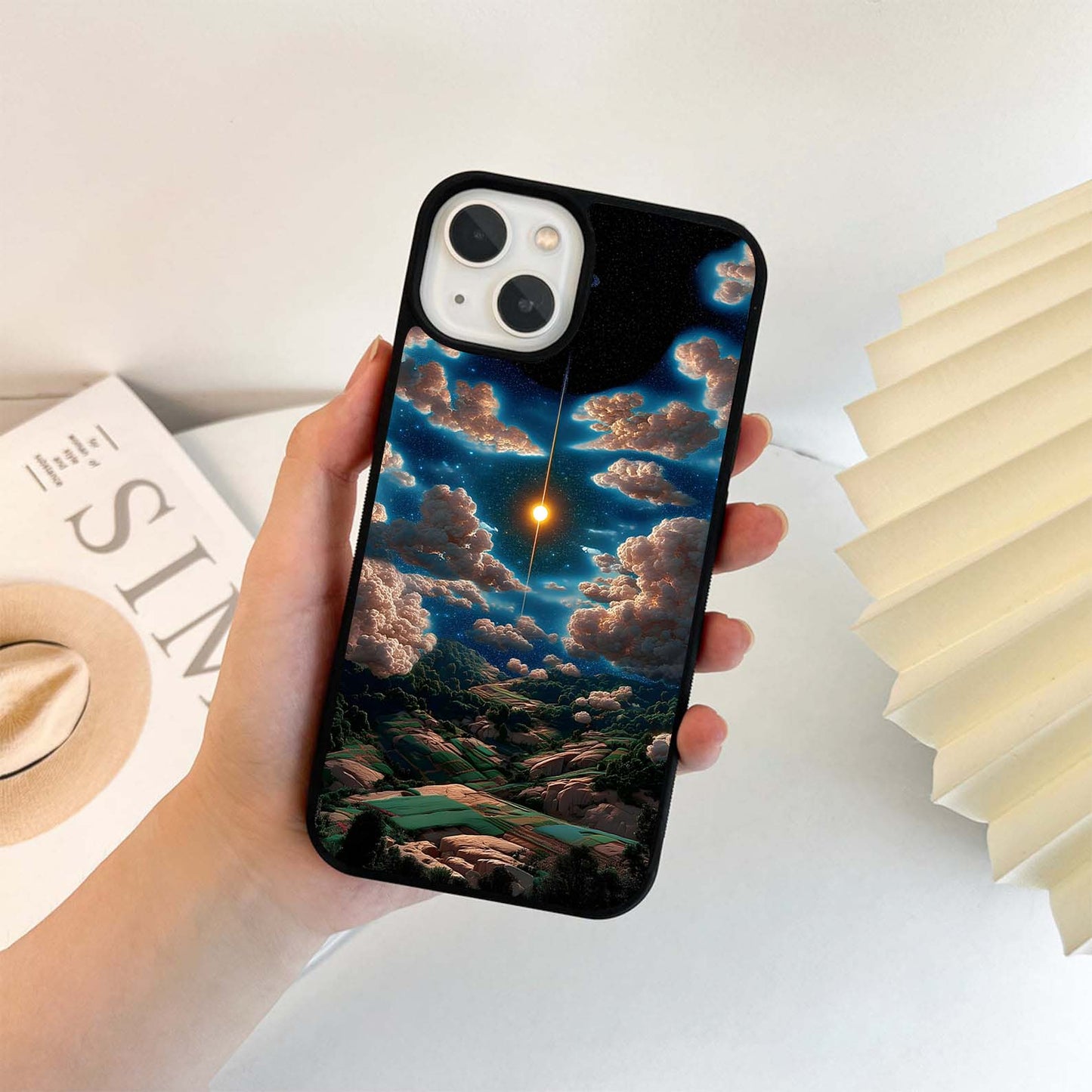 Cosmic Dawn Valley  Glass Case