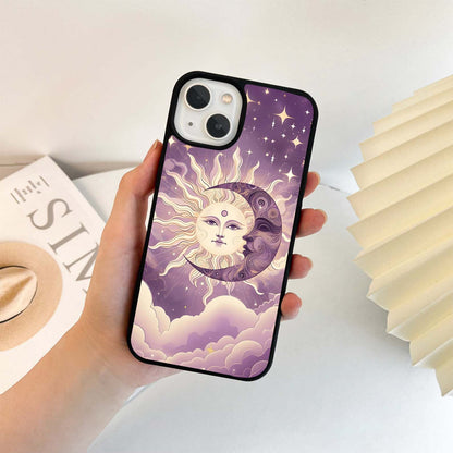 Lavender Sun & Moon Glass Case