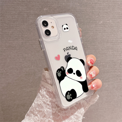 Panda Love Vibes Clear Silicon Cover