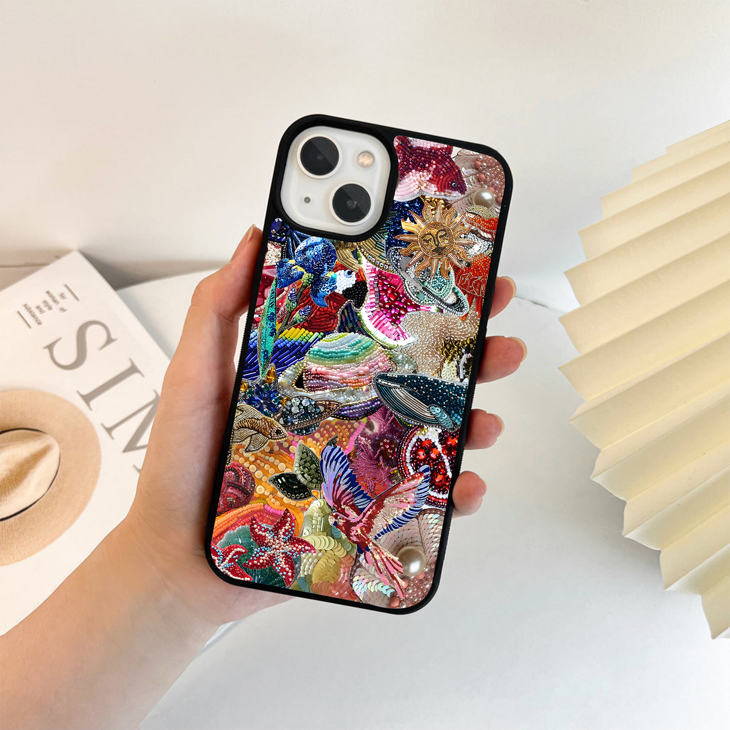 Cosmic Bloom Burst Glass Case