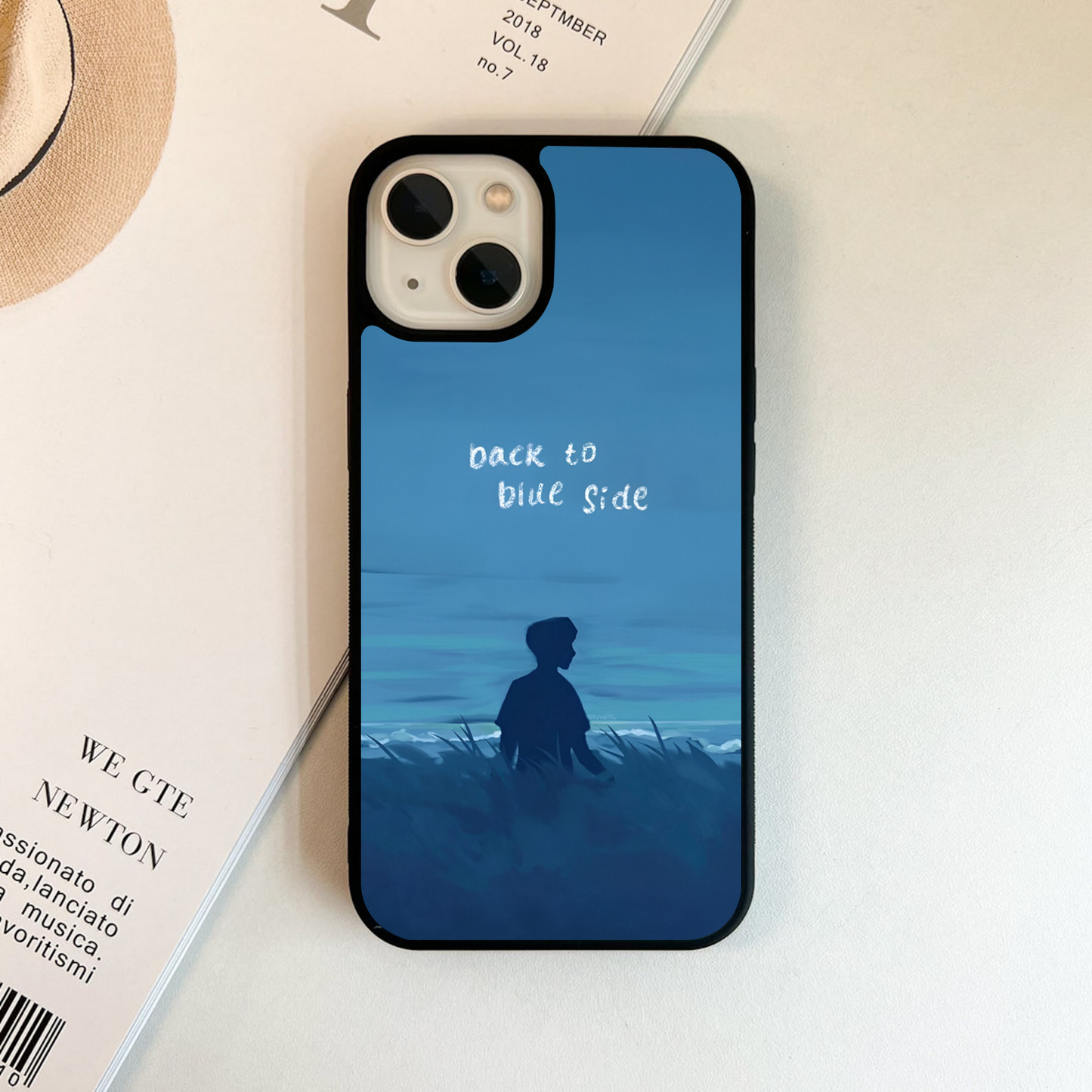 Back To Blus Side Quote Glass Case