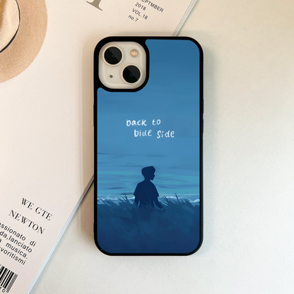 Back To Blus Side Quote Glass Case