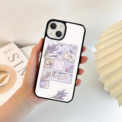 Lavender Love Letters Glass Case