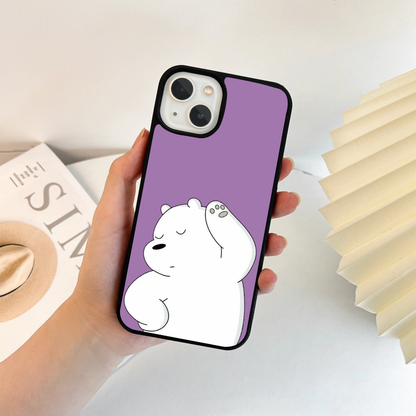 Chill Polar Vibe Purple Glass Case