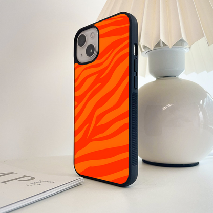 Fiery Stripe Rush Glass Case