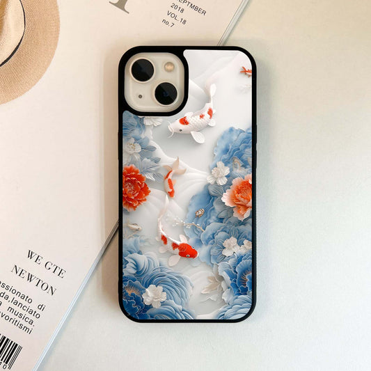 Koi Blossom Serenity Glass Case