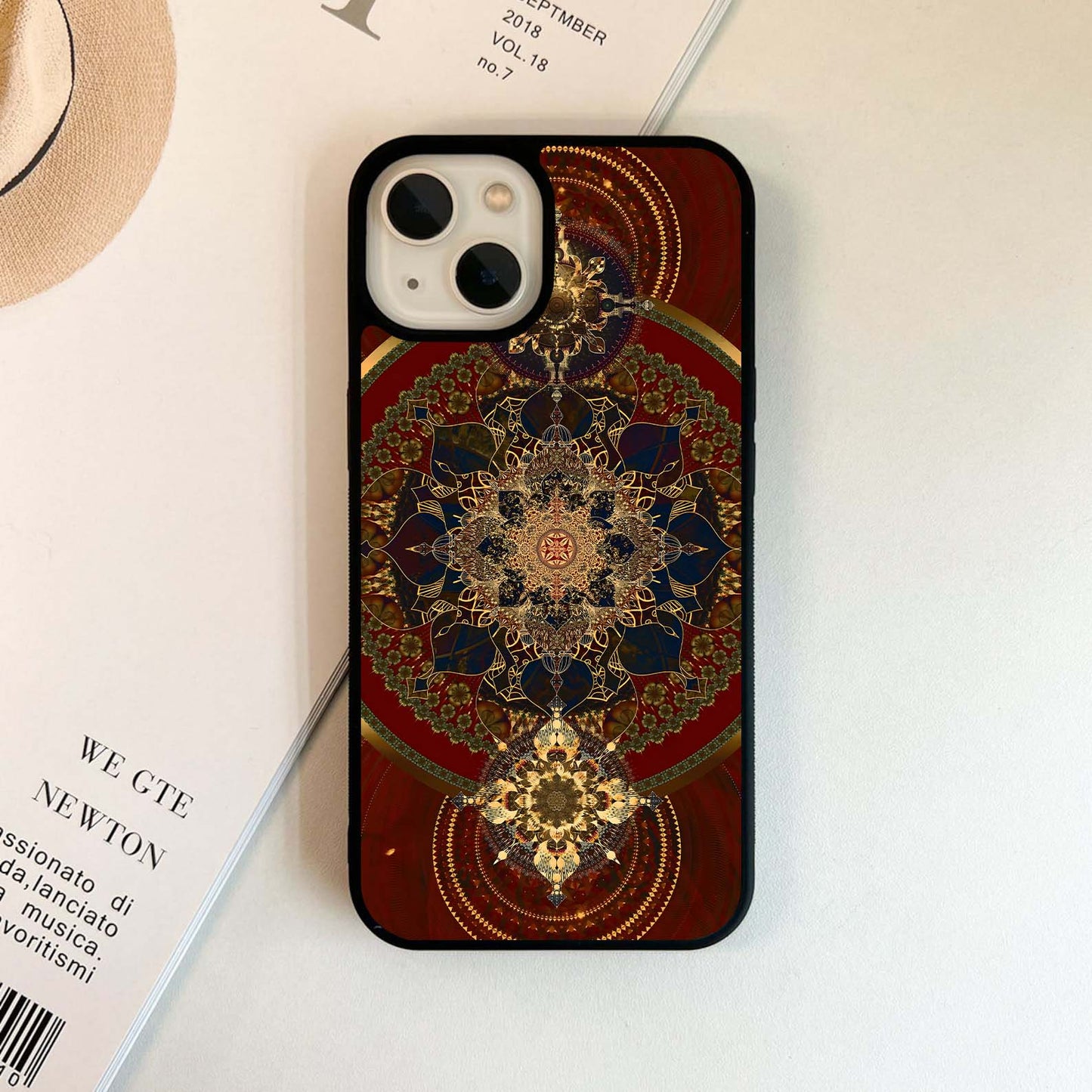 Cosmic Mandala Bloom Glass Case