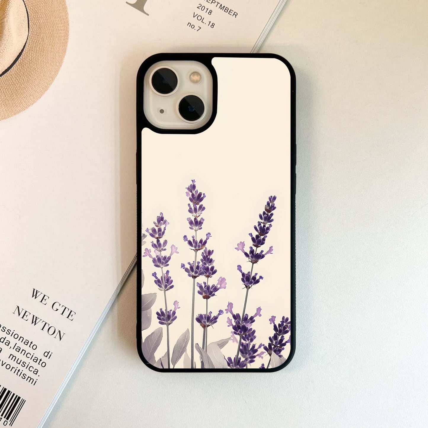 Lavender Whisper Blooms Glass Case
