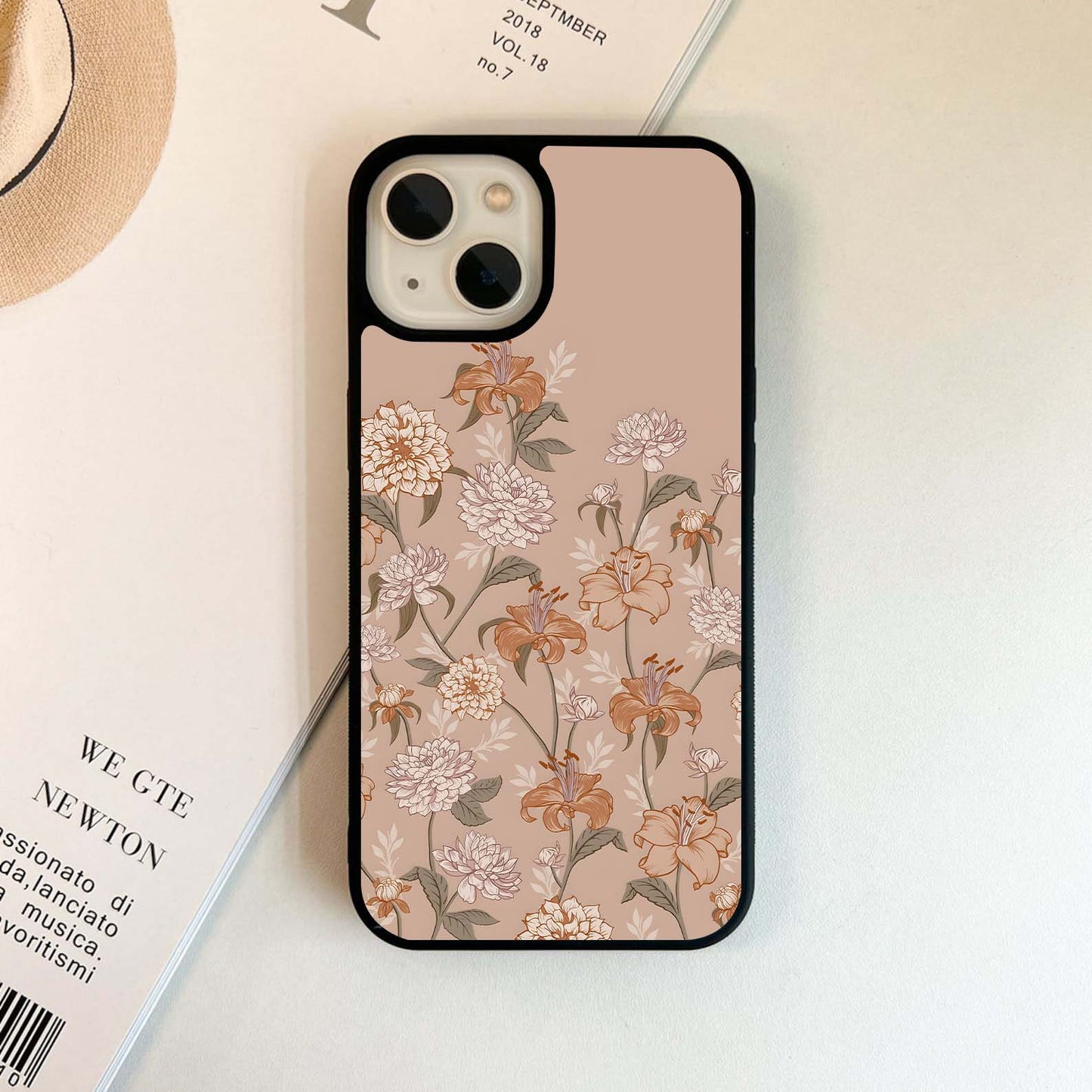 Vintage Blossom Elegance Glass Case