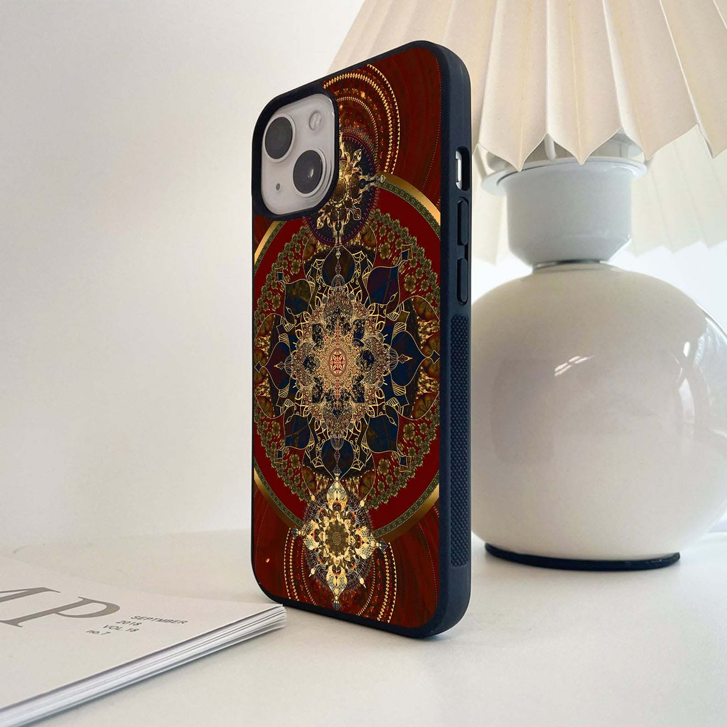 Cosmic Mandala Bloom Glass Case