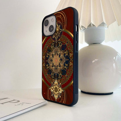 Cosmic Mandala Bloom Glass Case