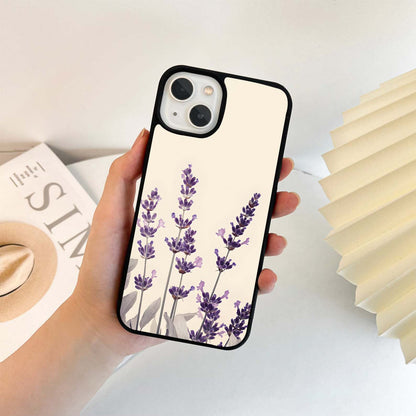 Lavender Whisper Blooms Glass Case