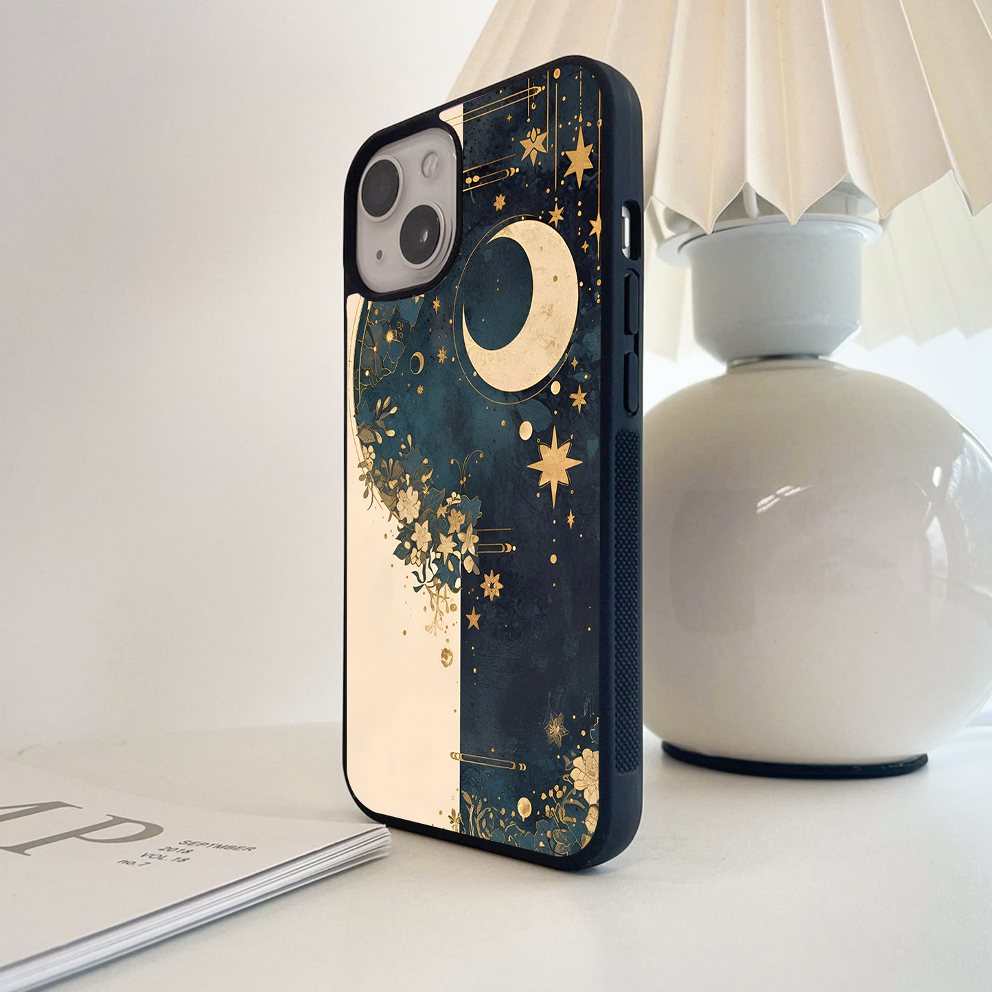 Golden Moon Night Glass Case