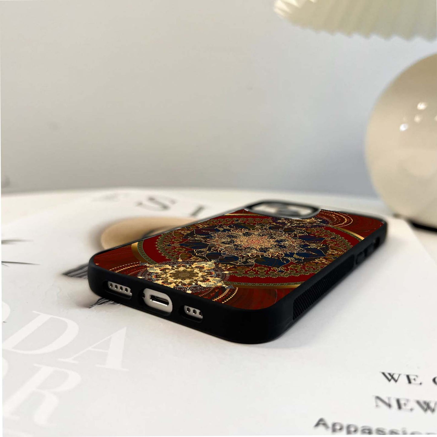 Cosmic Mandala Bloom Glass Case