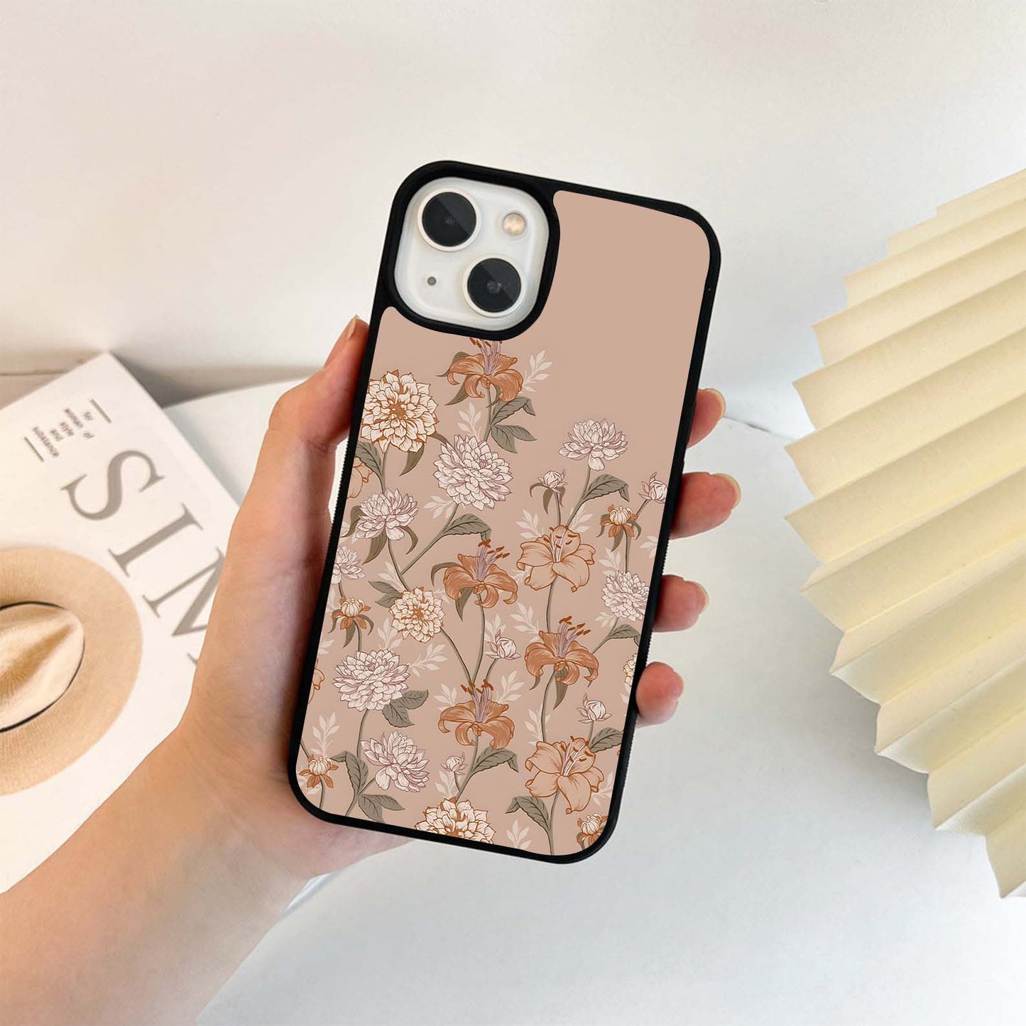 Vintage Blossom Elegance Glass Case