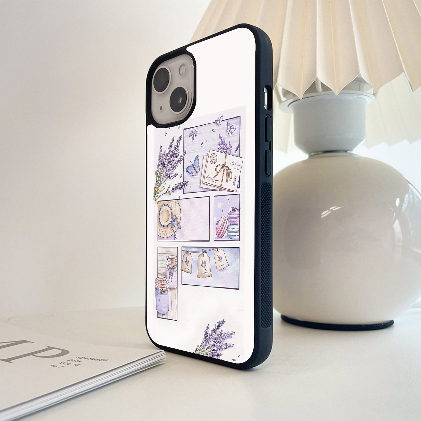 Lavender Love Letters Glass Case