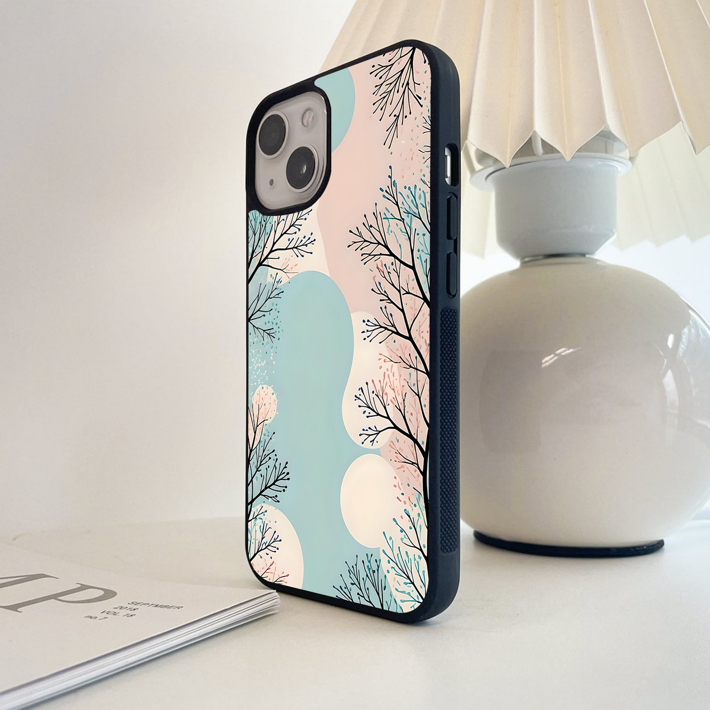 Color blobs Tree Glass Case