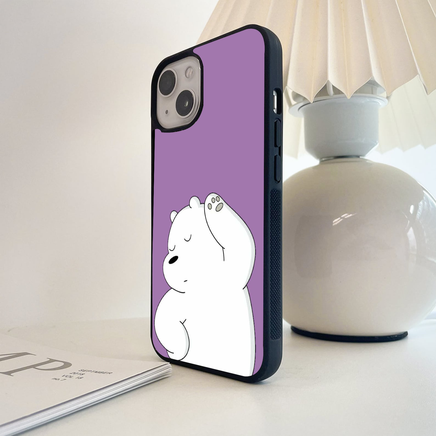 Chill Polar Vibe Purple Glass Case