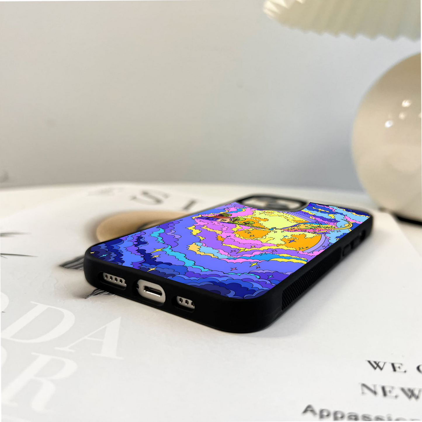 Groovy Art Aesthetic Glass Case