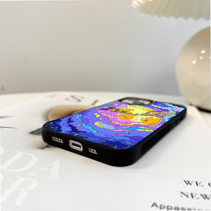 Groovy Art Aesthetic Glass Case