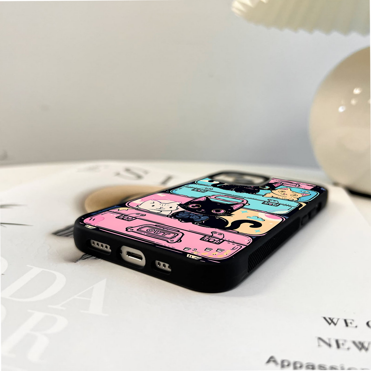 Kitty Trip Space Glass Case