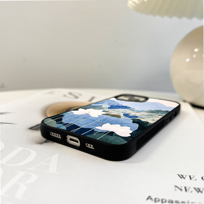 Lotus Dream Scene Glass Case