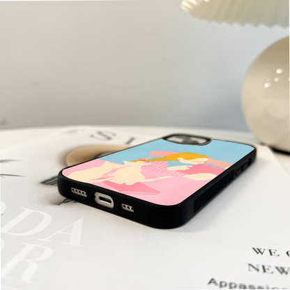 Pink Ladybird Glass Case