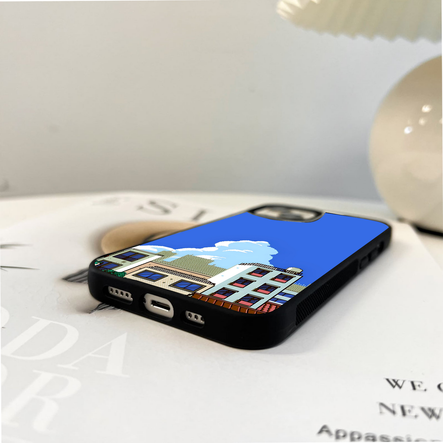 Pixel Sky Blocks Glass Case