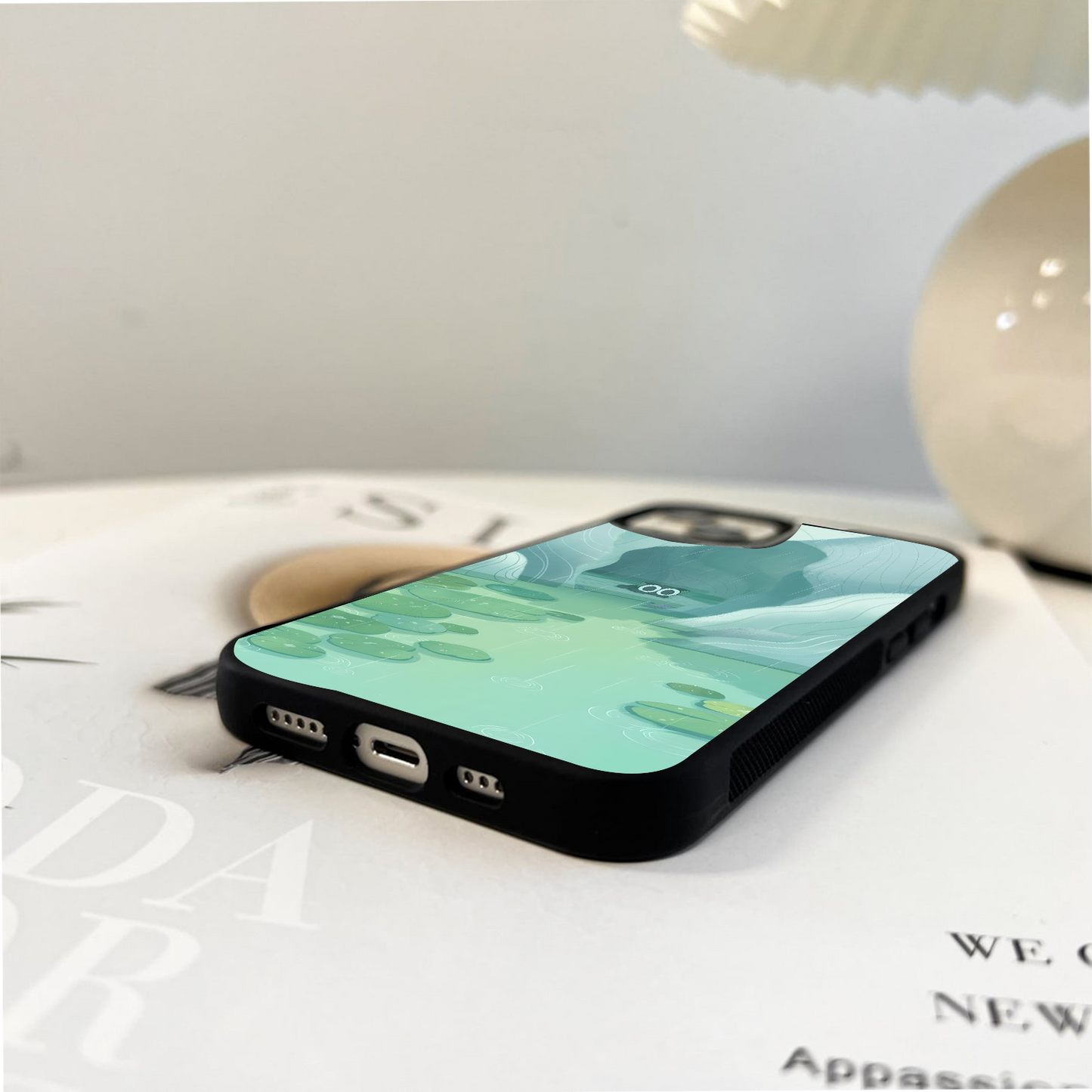 Rainy Cave Tale  Glass Case