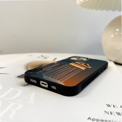 Sunlit Marble Grace  Glass Case