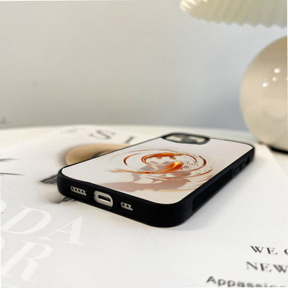 Twin Koi Whirl Glass Case