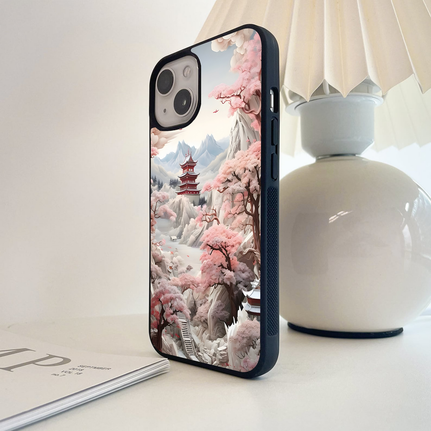 Blossoming Sakura Path  Glass Case