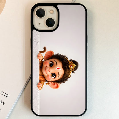 Cute Bal Hanuman Peek Glass Case