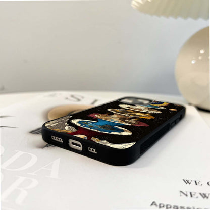 Cosmic Layered Realms Glass Case