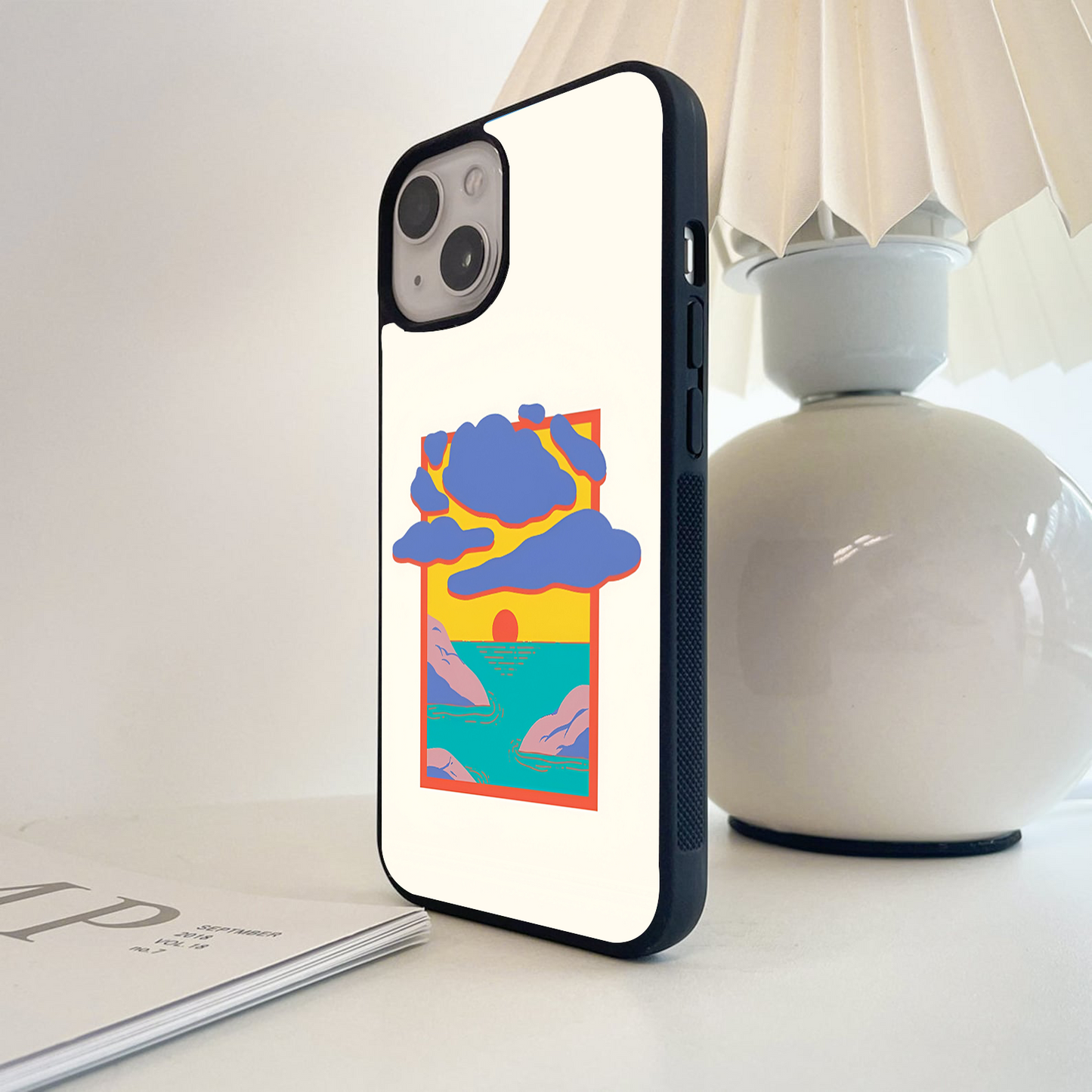 Sunset Frame View Glass Case